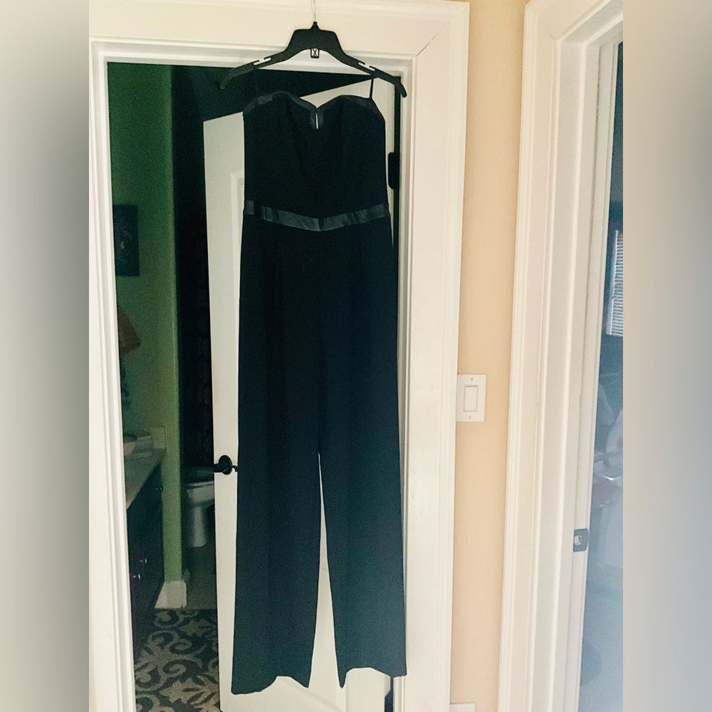 Sexy elegant strapless formal jumpsuit